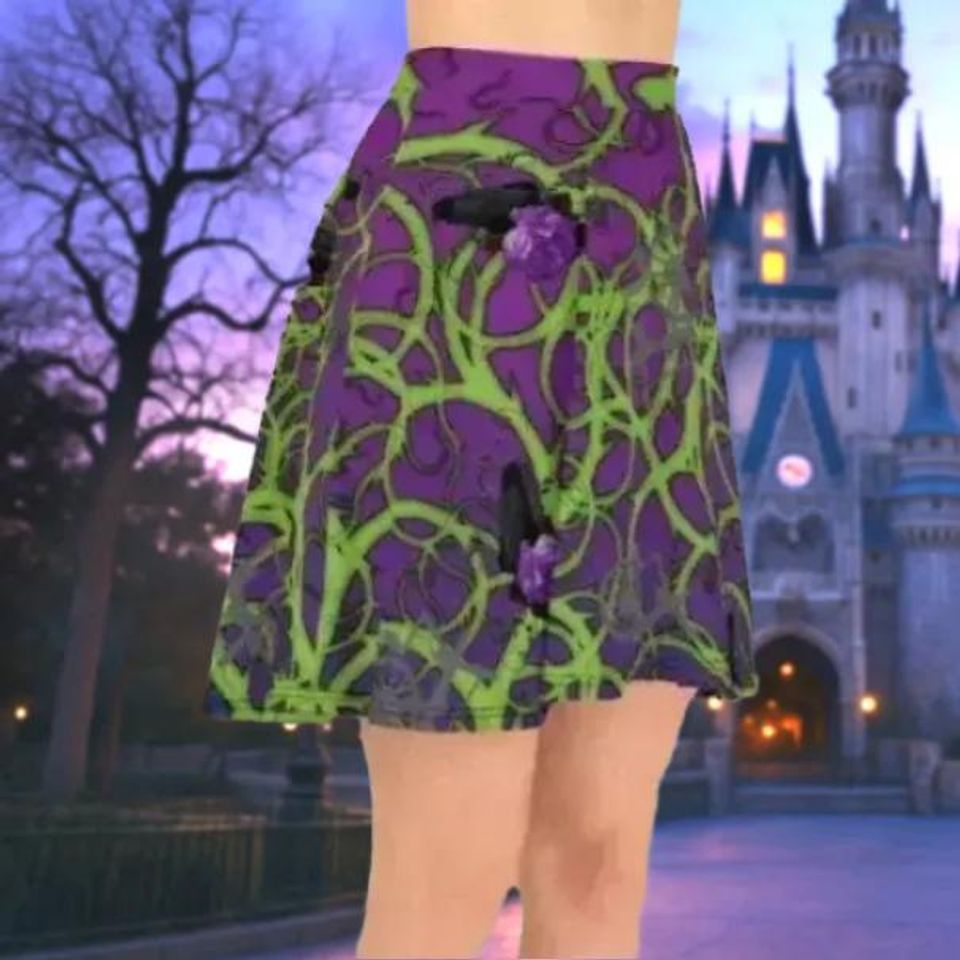 Maleficent Thorns Skater Skirt