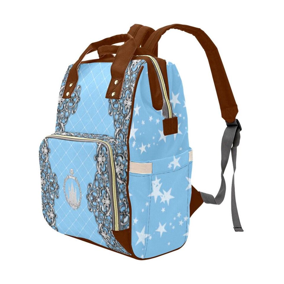 Snow Queen Diaper Backpack, Back to School Gift for Kids