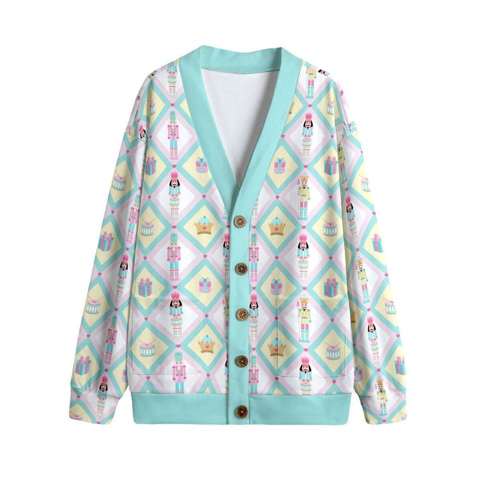 Kawaii Nutcracker Lattice Button Up Cardigan Jacket