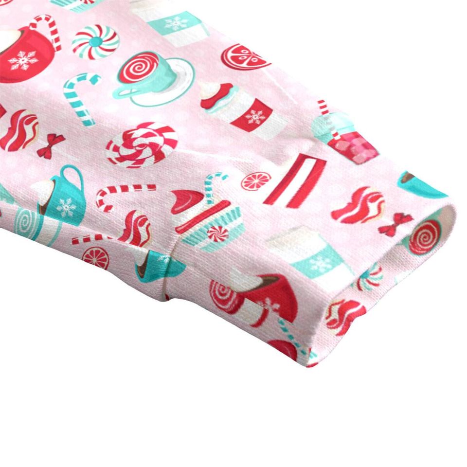 Pretty Peppermint Sweets Button Up Cardigan Jacket, Red