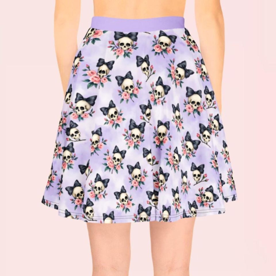 Halloween Skulls Women's Skater Skirt