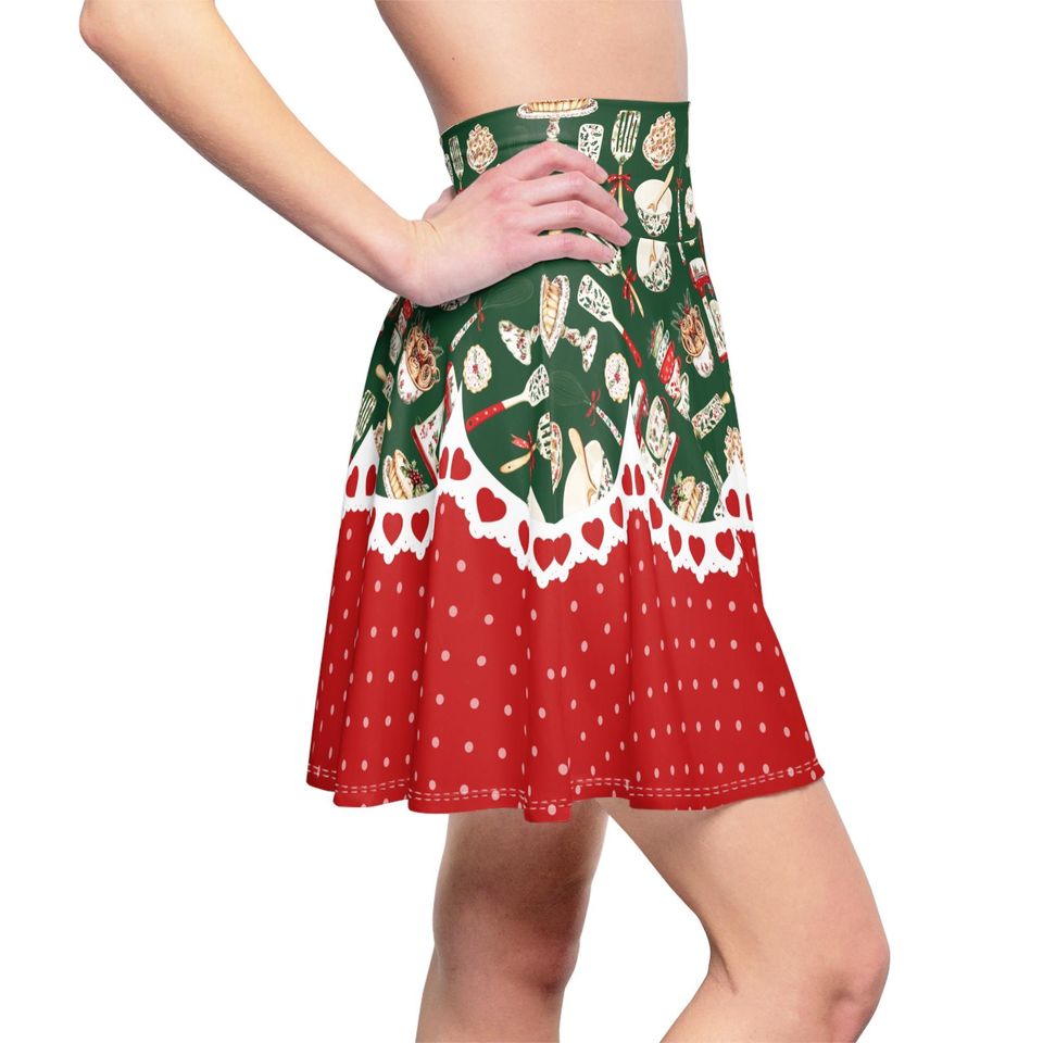 Christmas Baking Time Skater Skirt