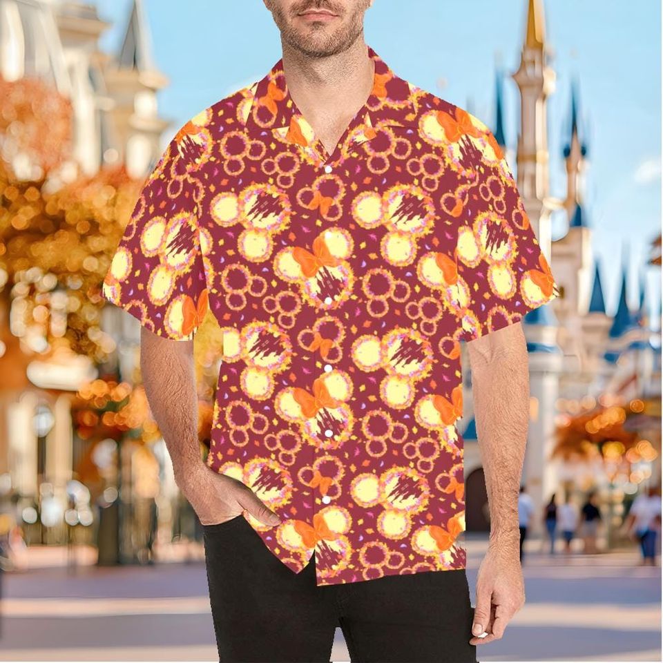 Autumn Leaves Mickey Mouse Disney Hawaiian Shirt