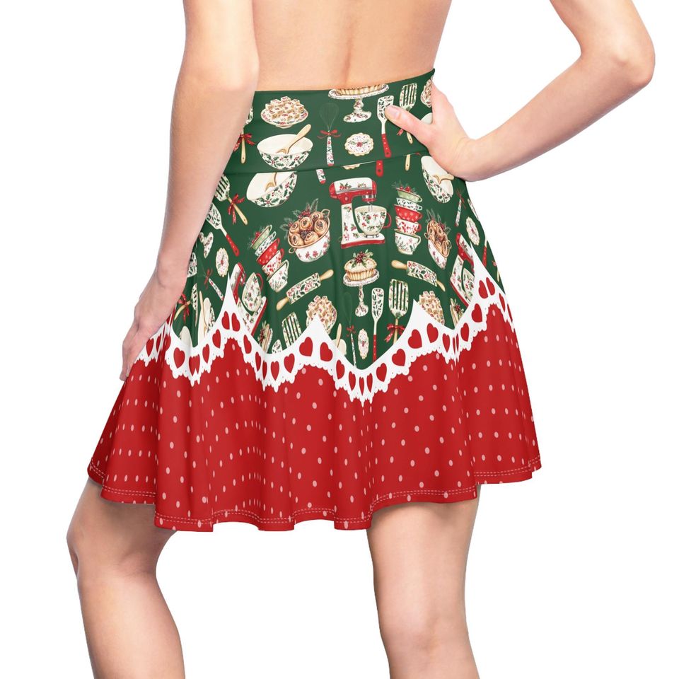 Christmas Baking Time Skater Skirt