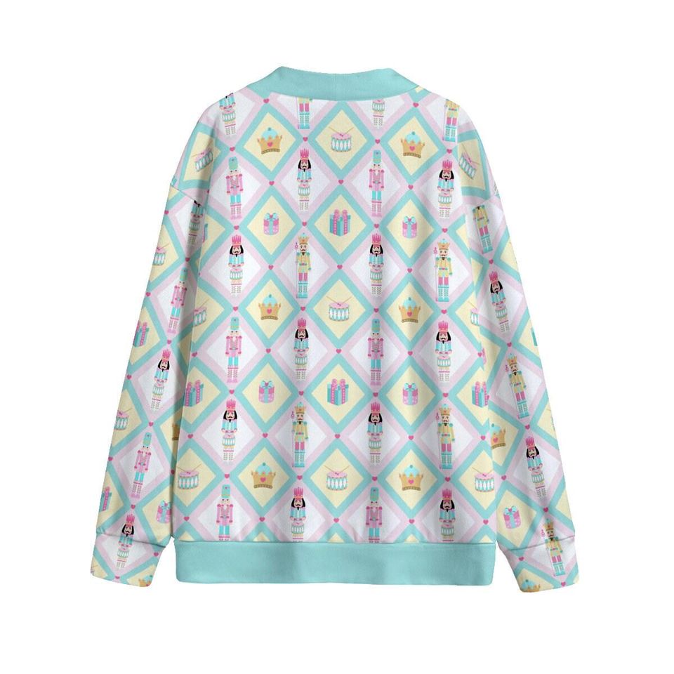 Kawaii Nutcracker Lattice Button Up Cardigan Jacket