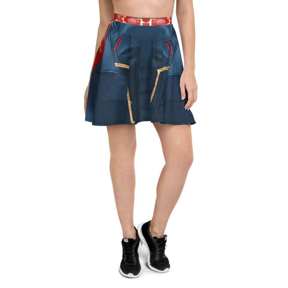Captain Marvel Running Skater Skirt
