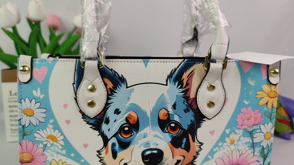 blue heeler Leather Bags, Dog Lover Gift