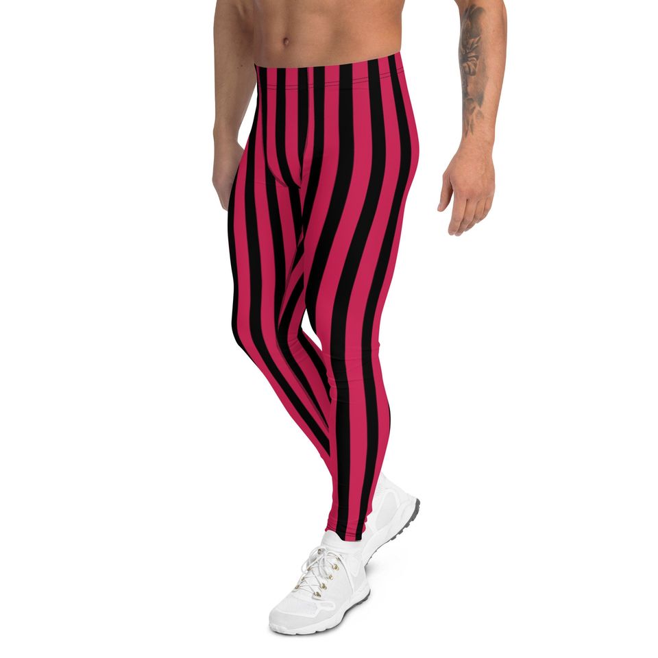 Black and Red Circus Men's Leggings