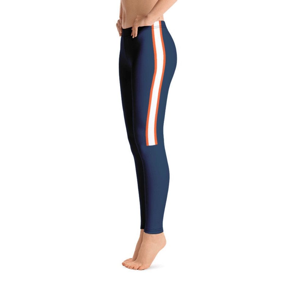 Denver Broncos Colored Football Team Leggings