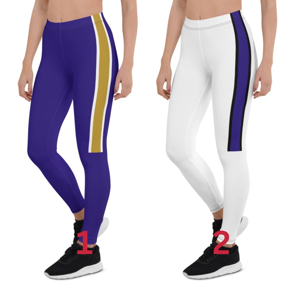 Baltimore Ravens Colored Football Leggings