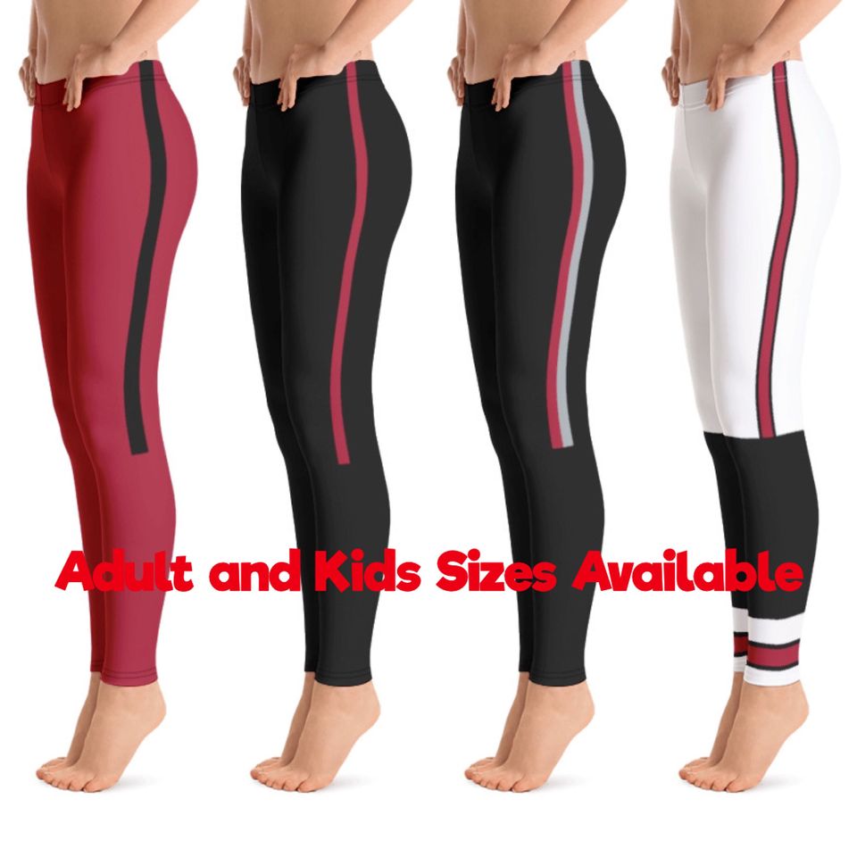 Atlanta Falcons Colored Football Leggings