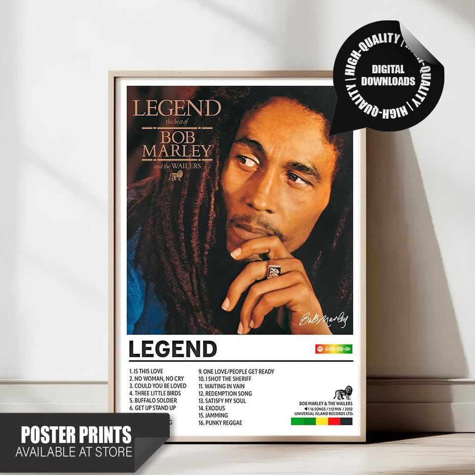 Bob Marley - Legend Album Poster
