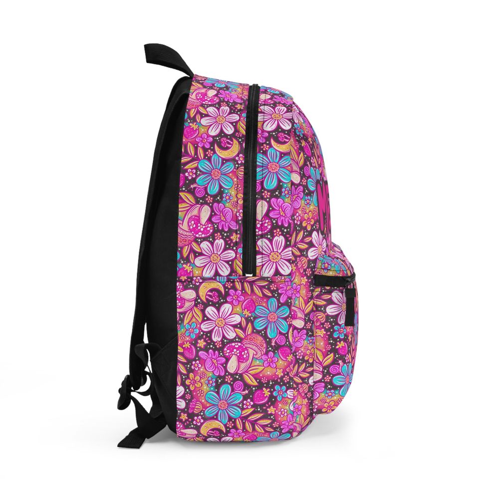 Personalized kids school backpack, personalized toddler backpack Floral, custom name backpack for adults, monogram backpack birthday gift