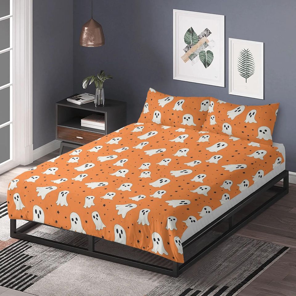 Boo Halloween Bedding set, Vintage Halloween Decoration