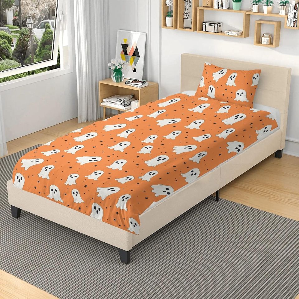 Boo Halloween Bedding set, Vintage Halloween Decoration