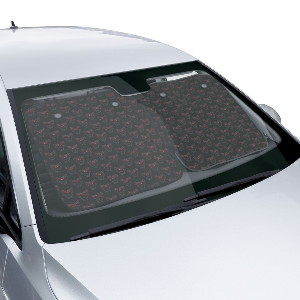 Black and Red Mothman Car Sun Shade by WOTW Printables