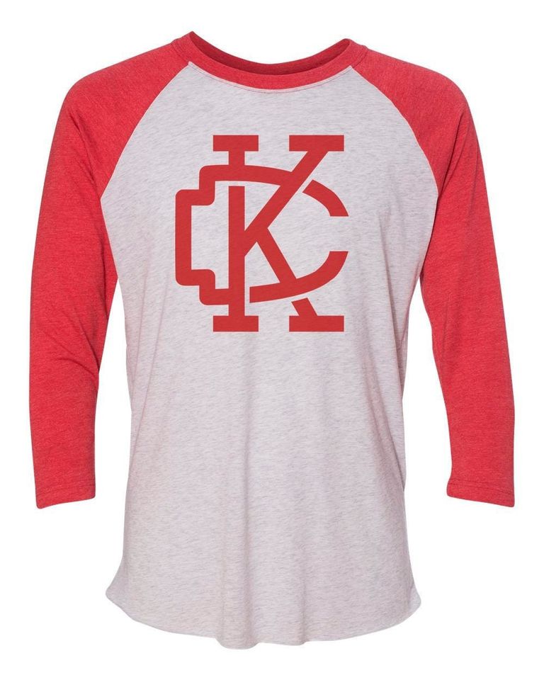 KC Unisex 3\4 Sleeve Baseball Tee