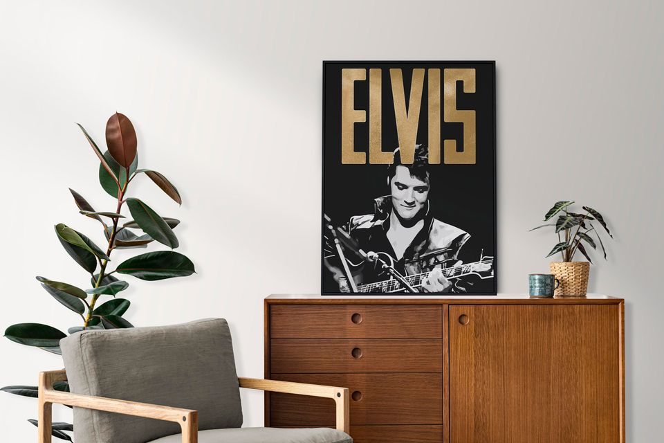 Elvis Presley Poster,  Music Art, Home Decor, Wall Art