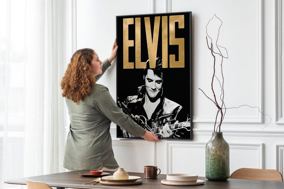 Elvis Presley Poster,  Music Art, Home Decor, Wall Art