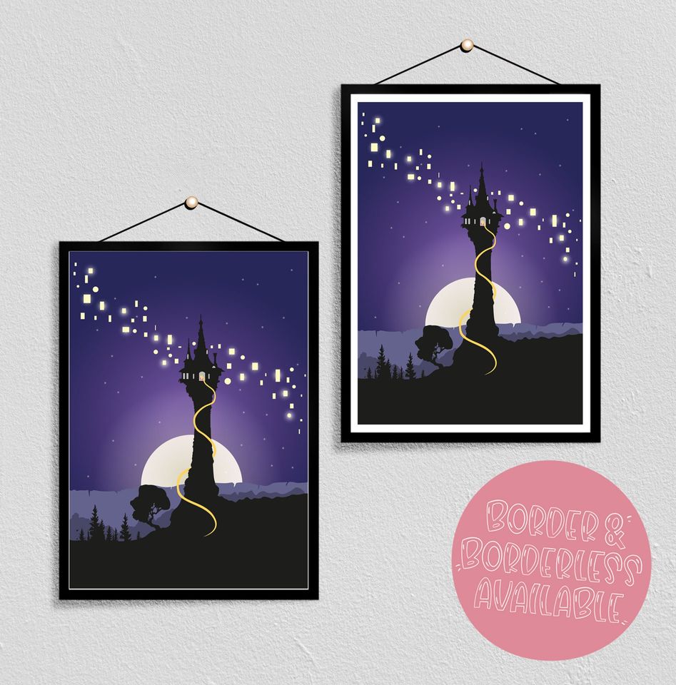 Tangled Rapunzel art | Disney princess Poster