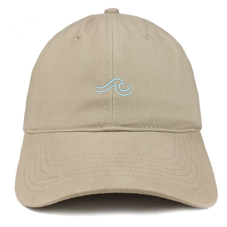 Stitchfy The Wave Embroidered 100% Cotton Adjustable Cap Dad Hat