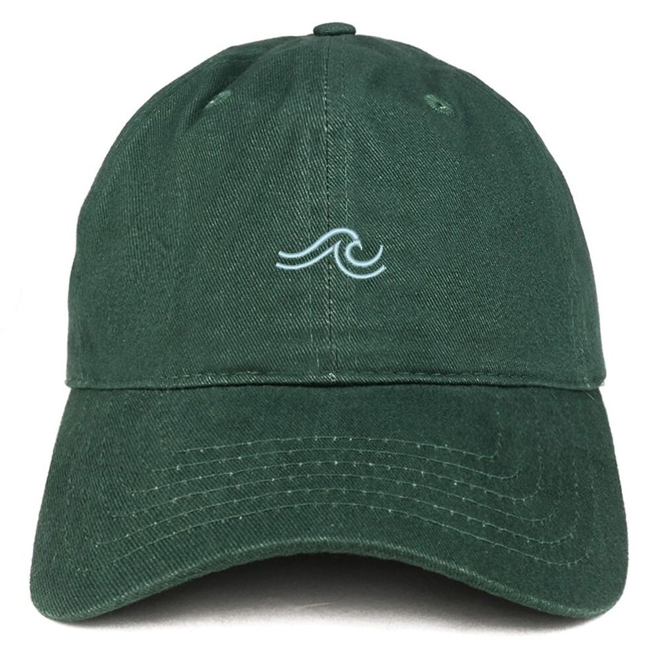 Stitchfy The Wave Embroidered 100% Cotton Adjustable Cap Dad Hat