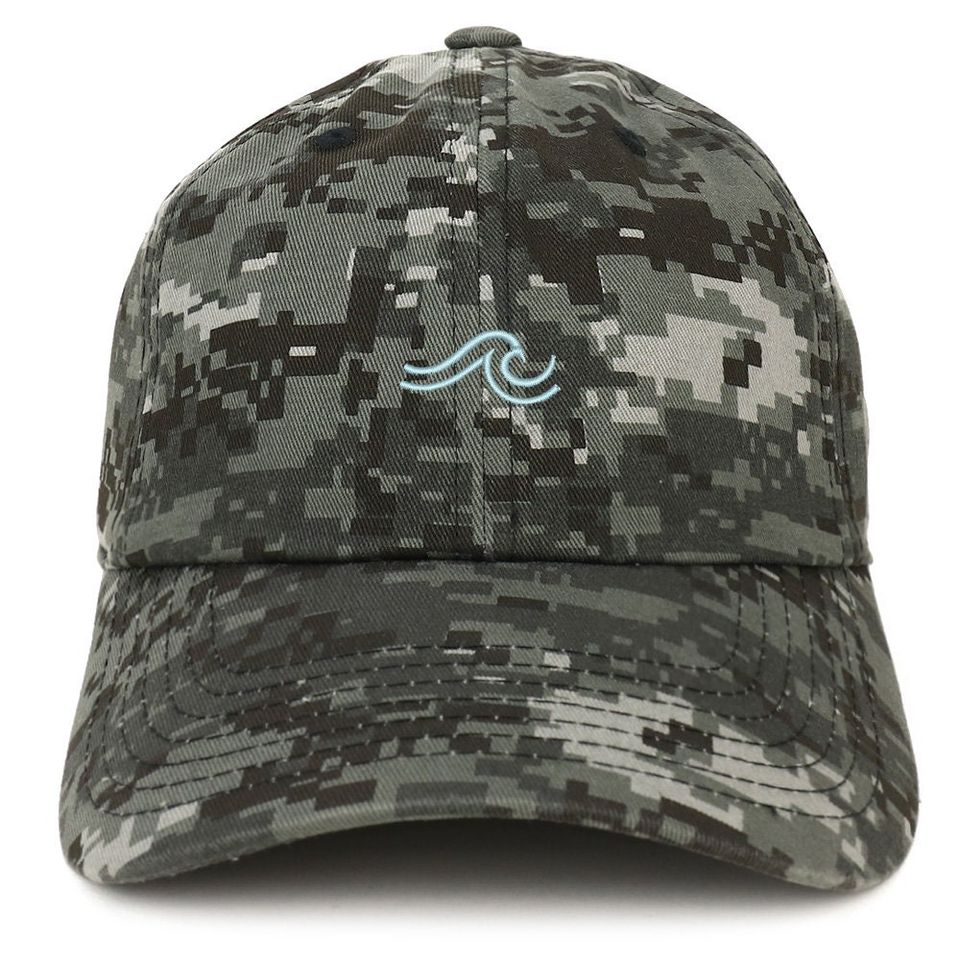 Stitchfy The Wave Embroidered 100% Cotton Adjustable Cap Dad Hat