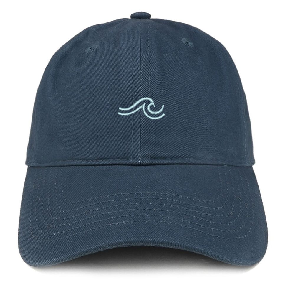 Stitchfy The Wave Embroidered 100% Cotton Adjustable Cap Dad Hat