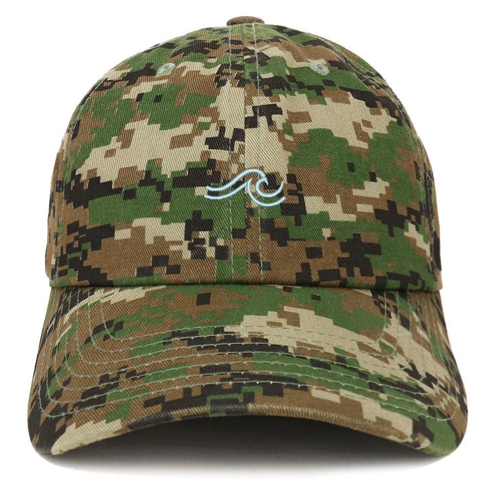 Stitchfy The Wave Embroidered 100% Cotton Adjustable Cap Dad Hat