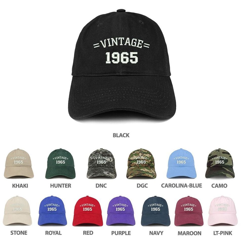 Stitchfy Vintage 1965 Birthday Baseball Cap