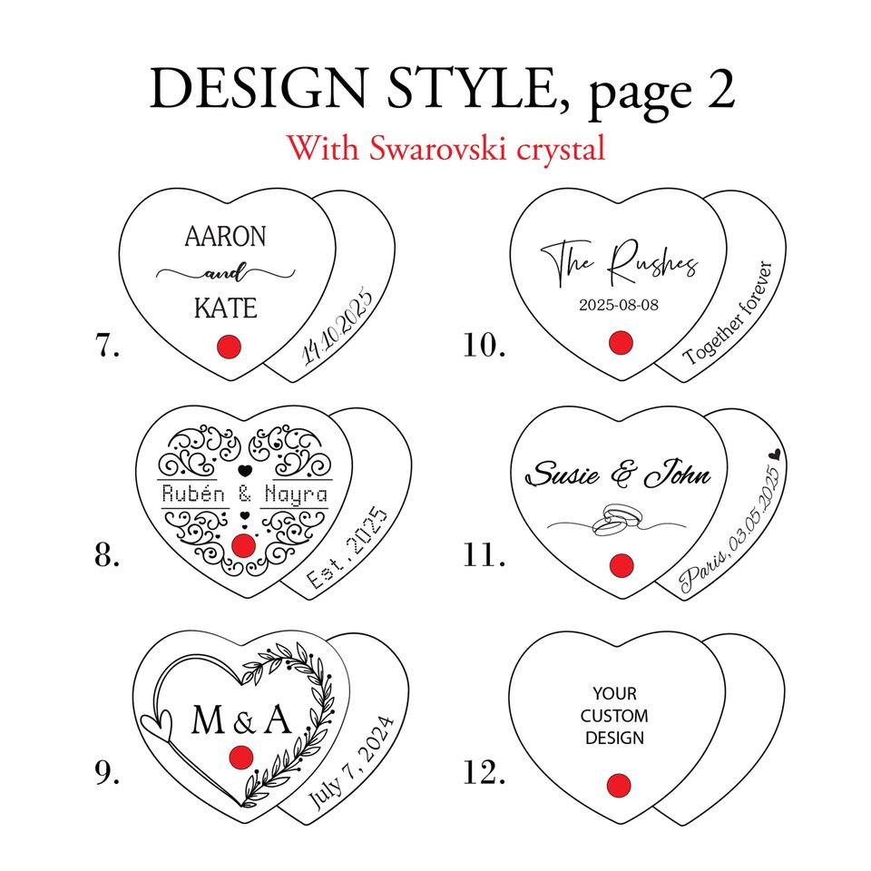 Heart Shape Engraved Padlock: Custom Love Lock, Personalized Gift for Couples, Save the Date