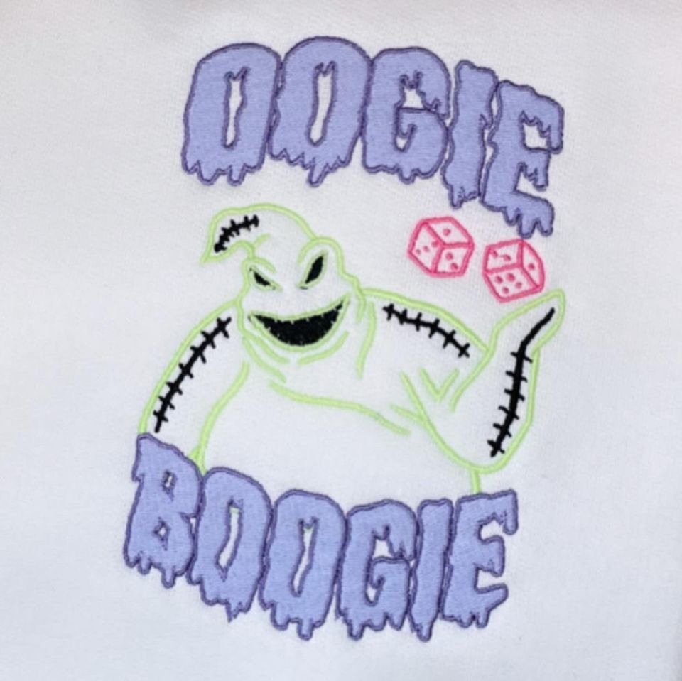 Nightmare Before Christmas Oogie boogie embroidered sweatshirt
