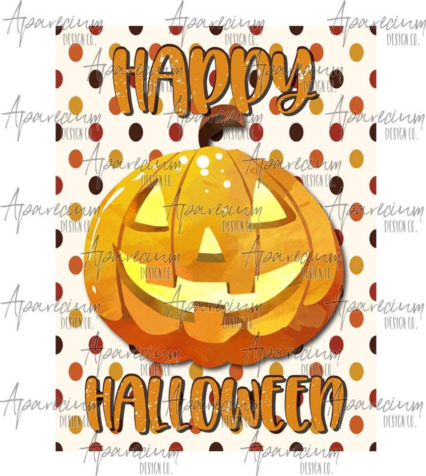Jack O Lantern Pumpkin Halloween Garden Flag Sublimation Template