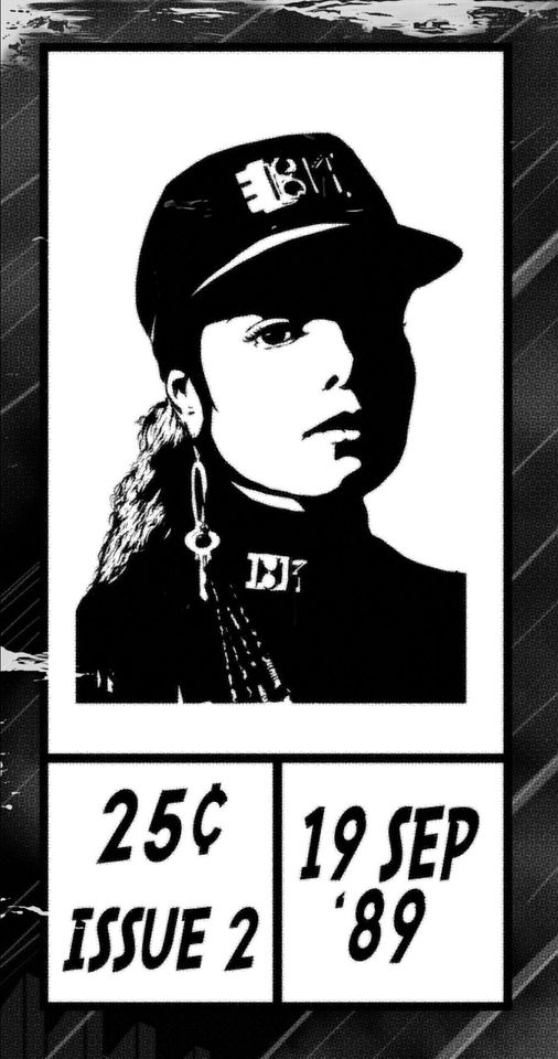 Janet Jackson Print Poster - Rhythm Nation Comic Cover Art Poster