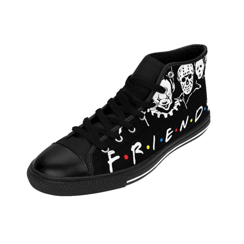 Halloween Spooky High Top Sneakers - Friends Horror Movie Theme
