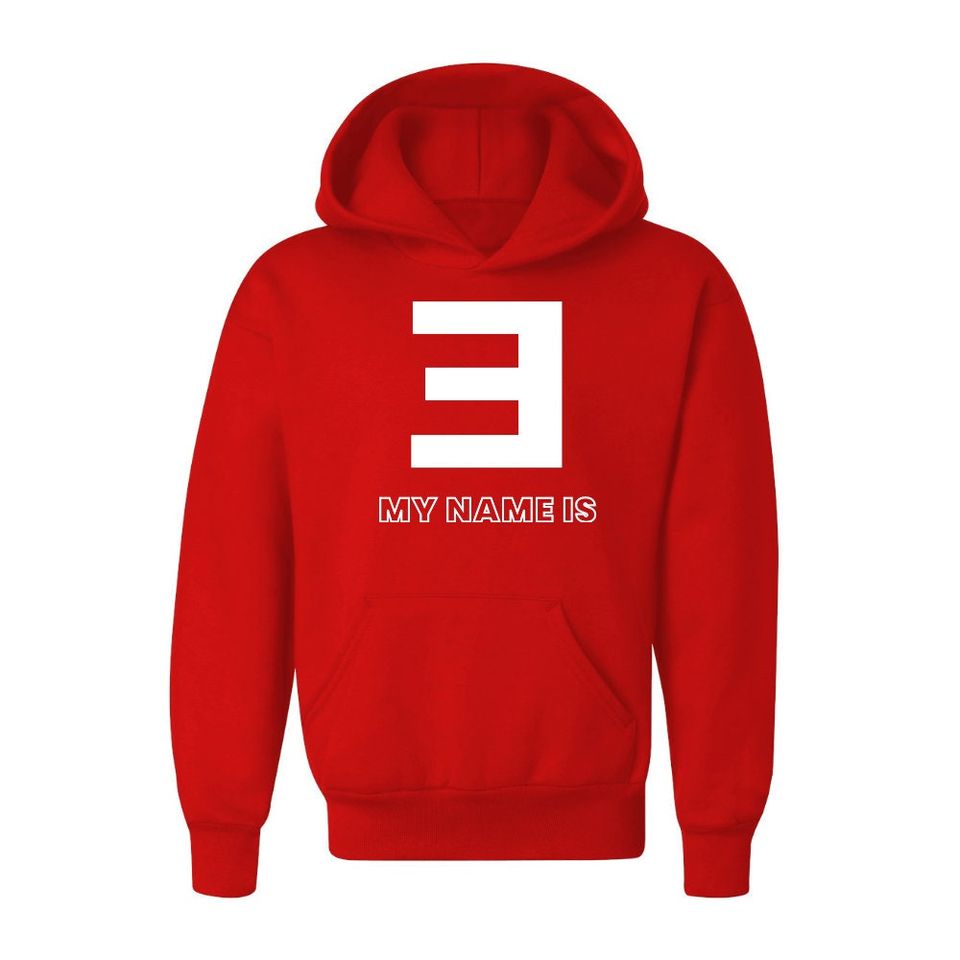 Eminem Logo My Name Is Youth Hoodie Pullover