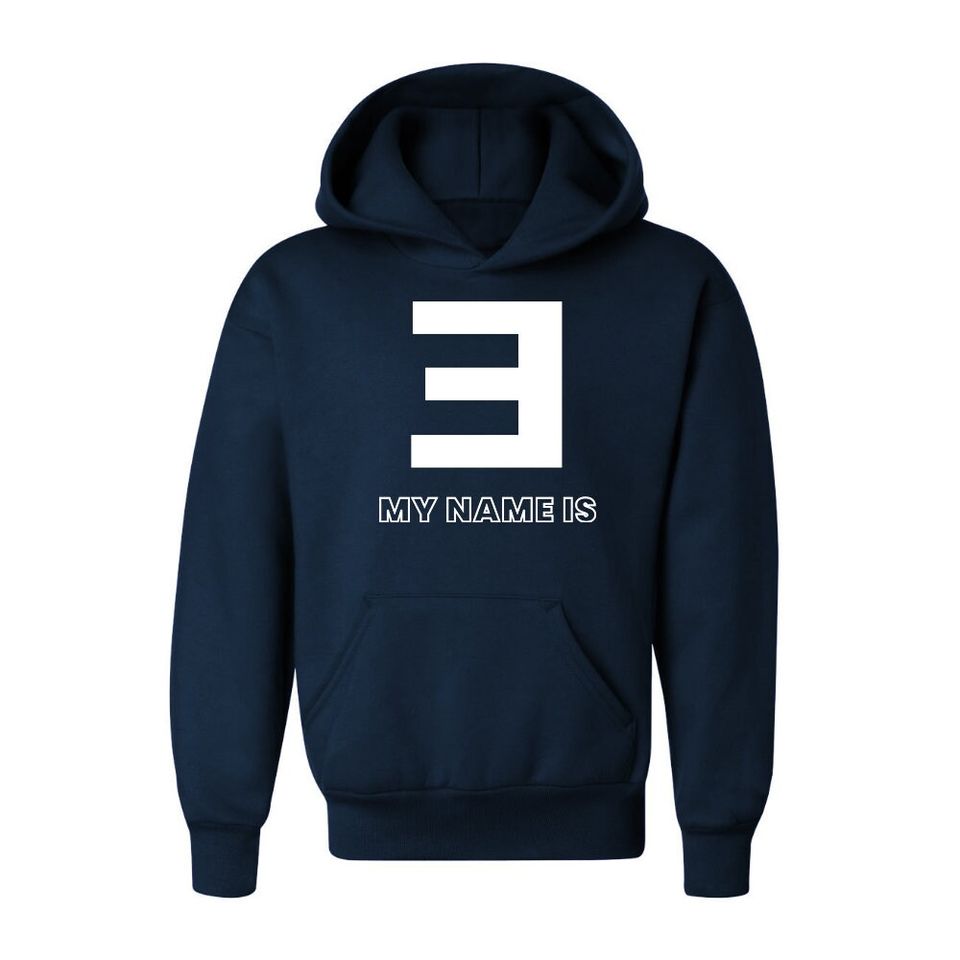 Eminem Logo My Name Is Youth Hoodie Pullover