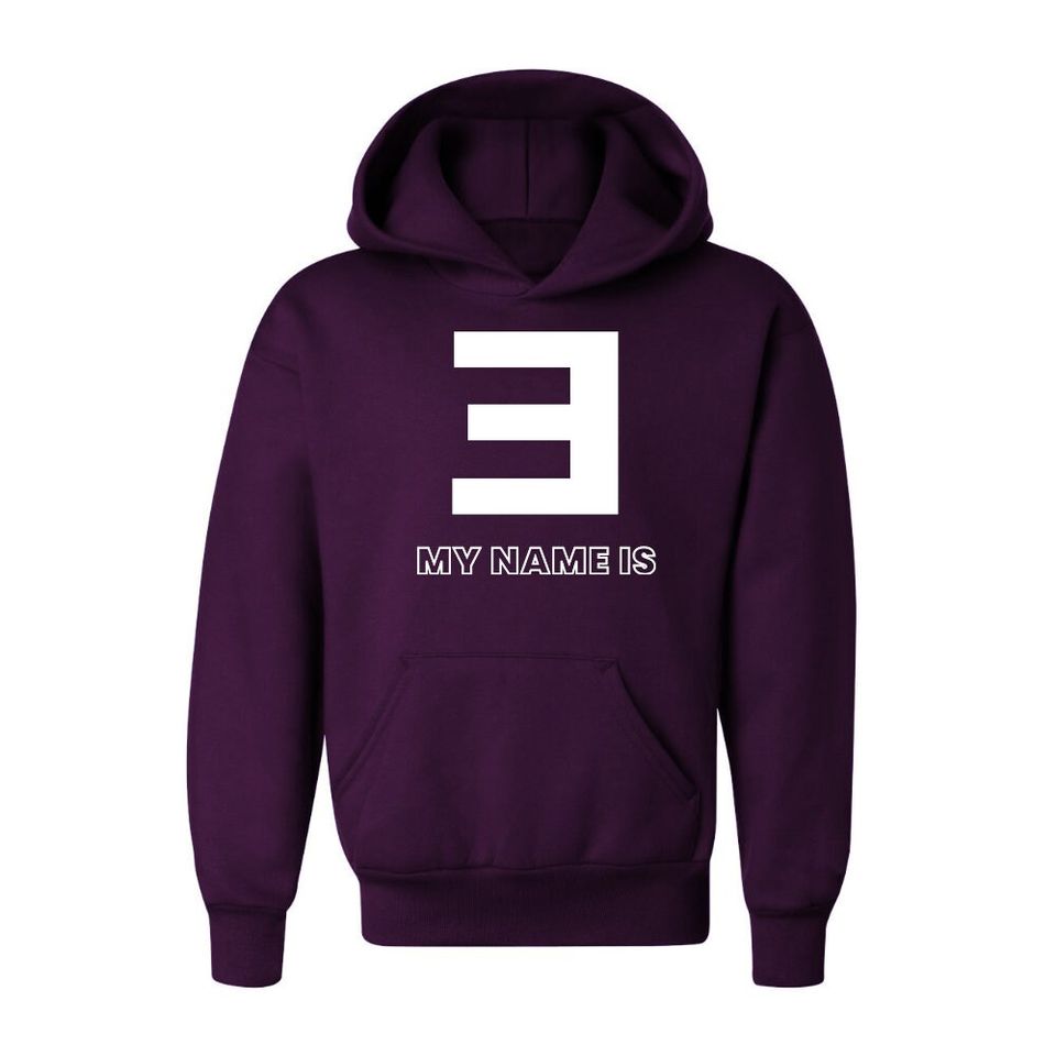 Eminem Logo My Name Is Youth Hoodie Pullover