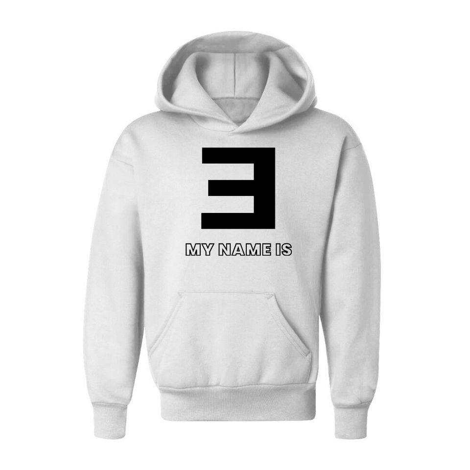 Eminem Logo My Name Is Youth Hoodie Pullover
