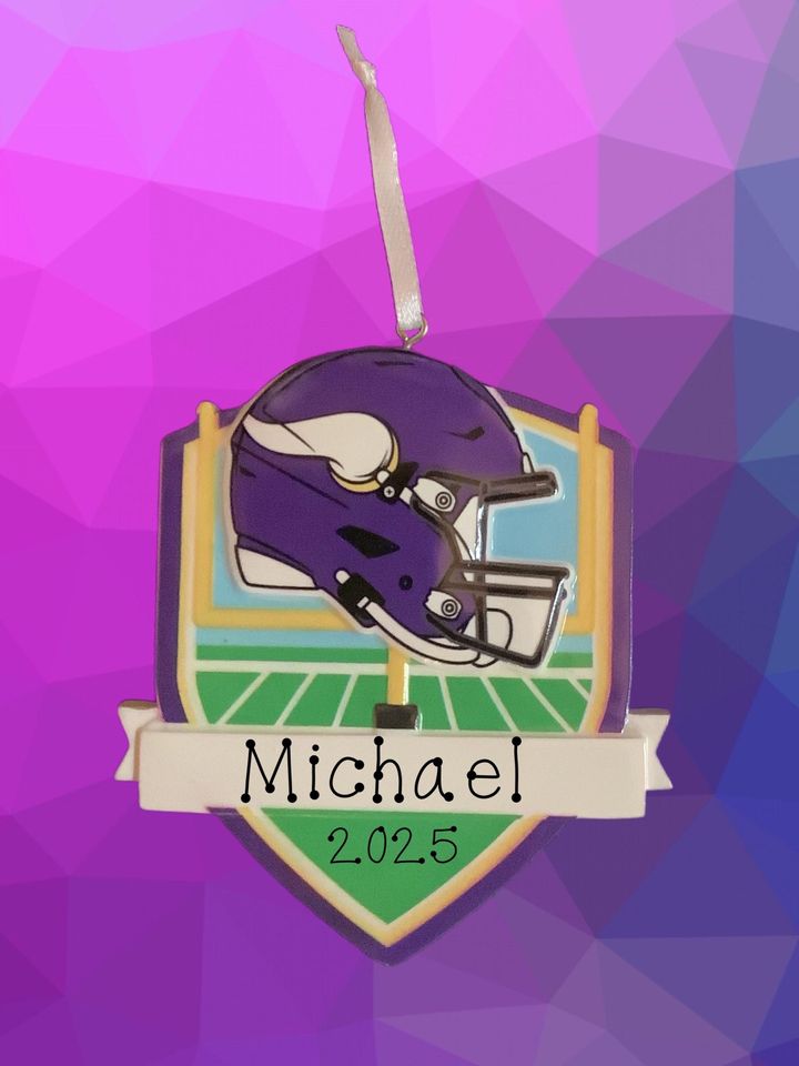 Minnesota Vikings Personalized Acrylic Ornament