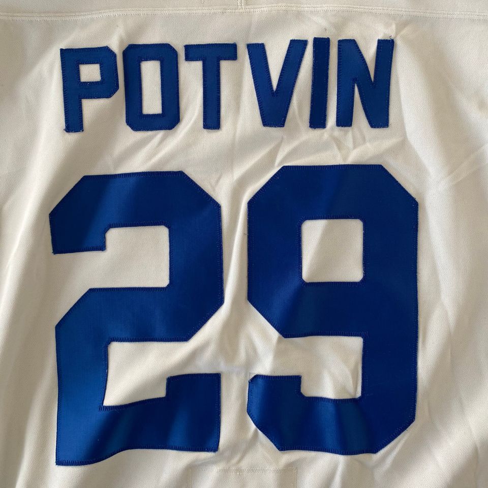 Vintage Authentic 90s Embroidered Felix Potvin Toronto Maple Leafs