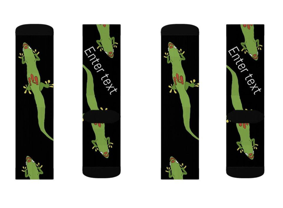 Gecko Sublimation Socks