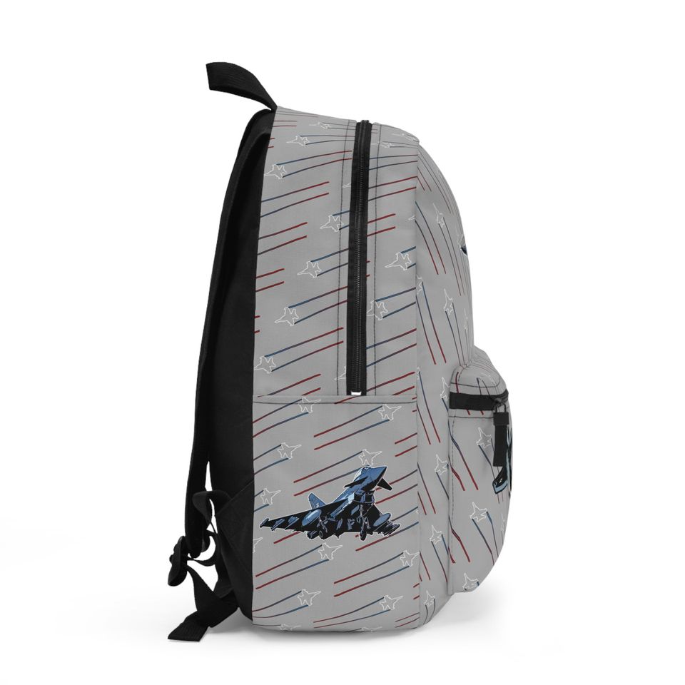 Fighter Jet Pattern Backpack