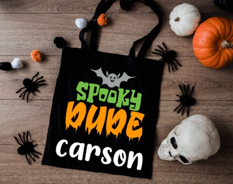 Personalized Halloween Bag | Trick or treat bag | Kids Halloween Tote | Personalized Trick or treat Bag |  Halloween Totes  | Halloween Bag