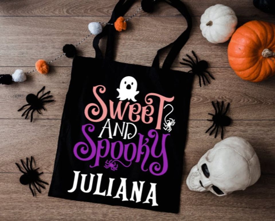 Personalized Halloween Bag | Trick or treat bag | Kids Halloween Tote | Personalized Trick or treat Bag |  Halloween Totes  | Halloween Bag