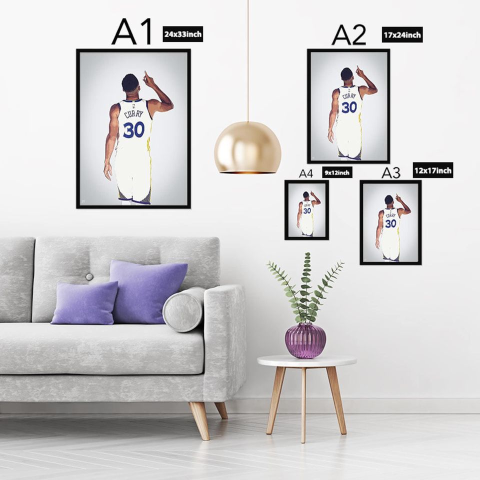 Stephen Curry Poster, Warriors Poster, NBA Poster