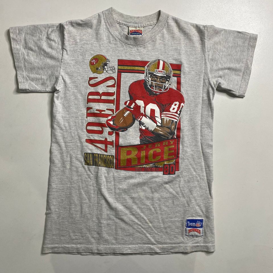 1991 Jerry Rice 49ers Stats T-shirt