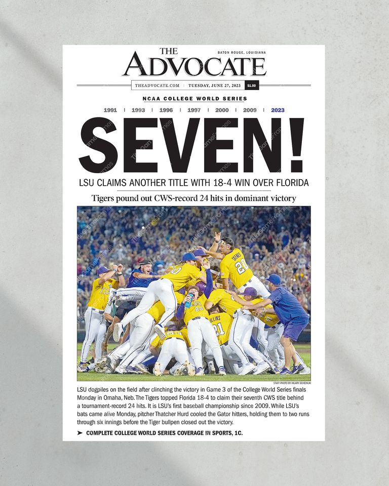 2023 LSU Tigers SEVEN! College World Series Champions
