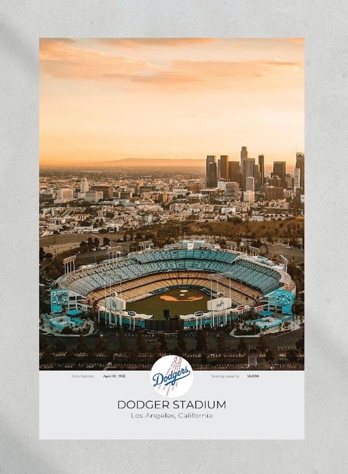 Los Angeles Dodgers Dodger Stadium Framed Print