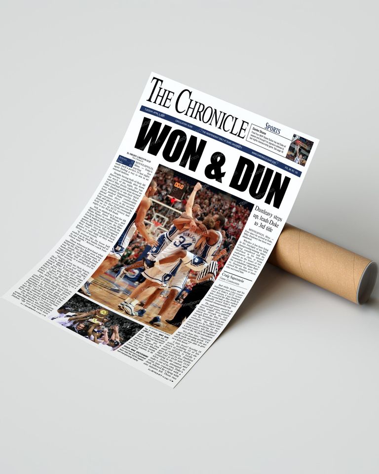 2001 Duke Blue Devils NCAA College Basketball National Champions